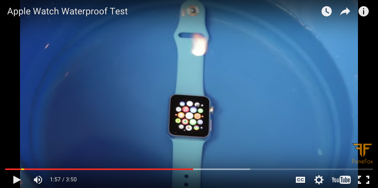 Apple Watch Sport Waterproof Test