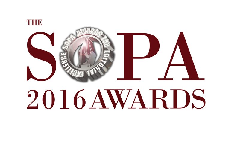The Society of Publishers in Asia (SOPA) Announces Winners of the 2016 Awards for Editorial Excellence