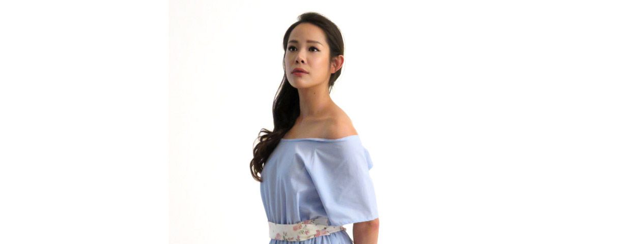 Rue Madam: Kate Yeung Wears Madame Shou Shou Off-Shoulder Dress